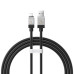 BASEUS kábel USB A na Lightning 2,4A Coolplay CAKW000501 2 m čierny