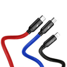 BASEUS kábel USB A na Lightning 2A Nimble CALMBJ-B91 0,23 m čierny červený
