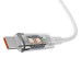 BASEUS kábel USB A na typ C PD 100W Explorer CATS010502 2 m biely