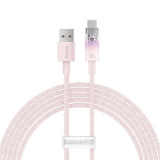BASEUS kábel USB A na typ C PD 100W Explorer CATS010504 2 m ružový