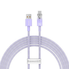 BASEUS kábel USB A na typ C PD 100W Explorer CATS010505 2 m fialová