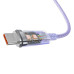 BASEUS kábel USB A na typ C PD 100W Explorer CATS010505 2 m fialová