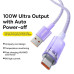 BASEUS kábel USB A na typ C PD 100W Explorer CATS010505 2 m fialová