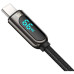 BASEUS kábel USB A na typ C s digitálnym displejom 66W 6932172600563 1 m čierny