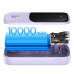 BASEUS powerbank 10 000 mAh so zabudovaným káblom Lightning + kábel USB A na typ C PD QC3.0 3A 20W PPQD020005 fialová