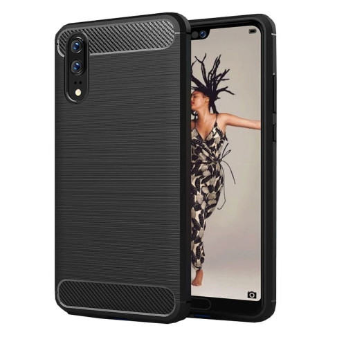 CARBON puzdro pre HUAWEI P20 Pro čierne