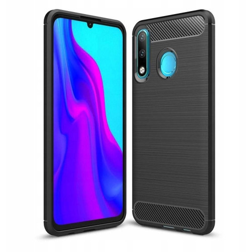 CARBON puzdro pre HUAWEI P30 Lite čierne