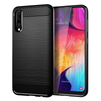 CARBON puzdro pre SAMSUNG A10 čierne