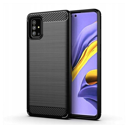 CARBON puzdro pre SAMSUNG A71 5G čierne