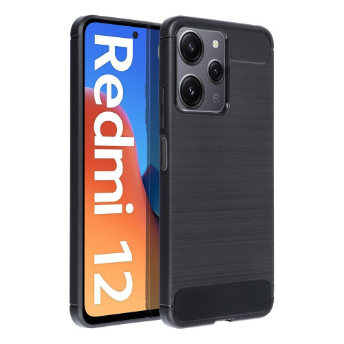 CARBON puzdro pre XIAOMI Redmi 12 4G / Redmi 12 5G čierne