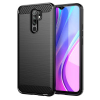 CARBON puzdro pre XIAOMI Redmi 9 čierne