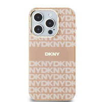 DKNY puzdro pre IPHONE 11 kompatibilné s MagSafe DKHMN61HRHSEP (DKNY HC MagSafe PC TPU Repeat Texture Pattern W/ Stripe) ružové