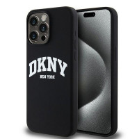 DKNY puzdro pre IPHONE 13 Pro Max kompatibilné s MagSafe DKHMP13XSNYACH (DKNY HC MagSafe Silicone W/White Arch Logo) čierne