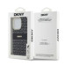 DKNY puzdro pre IPHONE 14 Pro kompatibilné s MagSafe DKHMP14LHRHSEK (DKNY HC MagSafe PC TPU Repeat Texture Pattern W/ Stripe) čierne