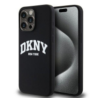 DKNY puzdro pre IPHONE 14 Pro Max kompatibilné s MagSafe DKHMP14XSNYACH (DKNY HC MagSafe Silicone W/White Arch Logo) čierne