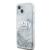 DKNY puzdro pre IPHONE 15 DKHCP15SLBNAET (DKNY HC Liquid Glitters W/Arch Logo) white