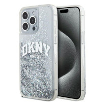 DKNY puzdro pre IPHONE 15 Pro DKHCP15LLBNAET (DKNY HC Liquid Glitters W/Arch Logo) white