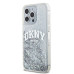 DKNY puzdro pre IPHONE 15 Pro DKHCP15LLBNAET (DKNY HC Liquid Glitters W/Arch Logo) white