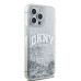 DKNY puzdro pre IPHONE 15 Pro DKHCP15LLBNAET (DKNY HC Liquid Glitters W/Arch Logo) white