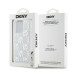 DKNY puzdro pre IPHONE 15 Pro DKHCP15LLCPEPT (DKNY HC Liquid Glitters W/Checkered Pattern) biele