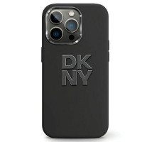 DKNY puzdro pre IPHONE 15 Pro Max DKHCP15XSMCBSK (DKNY HC Silicone W/Stack Metal Logo) čierne