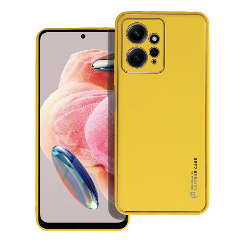 Kožené puzdro pre XIAOMI Redmi NOTE 12 4G žlté