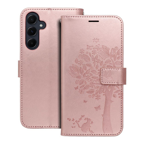 MEZZO Book puzdro pre SAMSUNG A55 5G tree rose gold