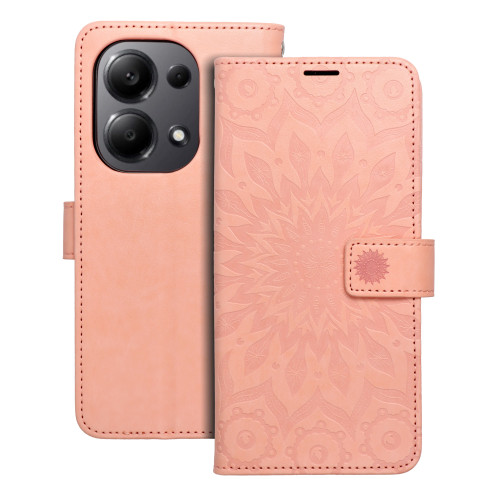 MEZZO Book puzdro pre XIAOMI Redmi NOTE 13 PRO 4G mandala peach fuzz