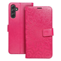 MEZZO Puzdro typu kniha pre SAMSUNG A14 4G / A14 5G mandala magenta