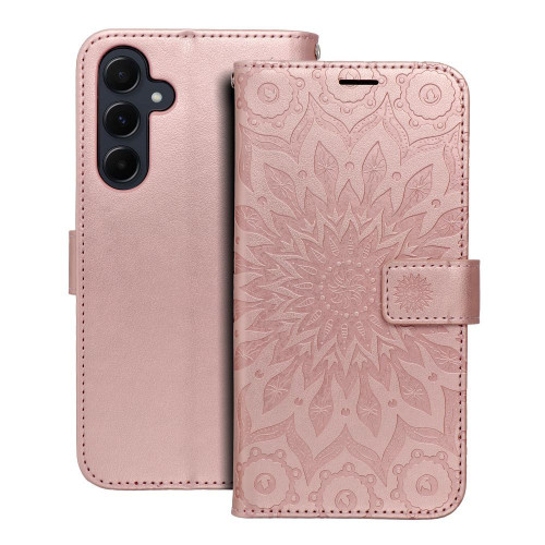 MEZZO Puzdro typu kniha pre SAMSUNG A55 5G mandala rose gold