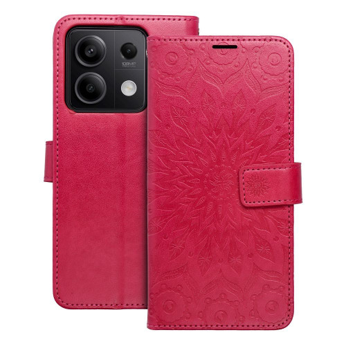 MEZZO Puzdro typu kniha pre XIAOMI Redmi NOTE 13 5G mandala magenta