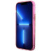 Originálne puzdro GUESS GUHCP14LLC4PSGP pre iPhone 14 PRO (Liquid Glitter 4G Translucent / pink)