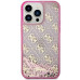 Originálne puzdro GUESS GUHCP14LLC4PSGP pre iPhone 14 PRO (Liquid Glitter 4G Translucent / pink)