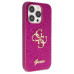 Originálne puzdro GUESS GUHCP15LHG4SGU pre iPhone 15 Pro (Fixed Glitter Big 4G / fialové)