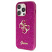 Originálne puzdro GUESS GUHCP15LHG4SGU pre iPhone 15 Pro (Fixed Glitter Big 4G / fialové)