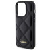 Originálne puzdro GUESS GUHCP15LPSQSQSK pre iPhone 15 Pro (Quilted Metal Logo / black)