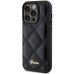 Originálne puzdro GUESS GUHCP15LPSQSQSK pre iPhone 15 Pro (Quilted Metal Logo / black)