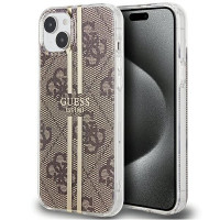 Originálne puzdro GUESS GUHCP15MH4PSEGW pre iPhone 15 Plus (4G Gold Stripe / brown)