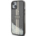 Originálne puzdro GUESS GUHCP15SLFCSEGK pre iPhone 15 (Liquid Glitter Gold Stripes / black)