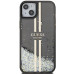 Originálne puzdro GUESS GUHCP15SLFCSEGK pre iPhone 15 (Liquid Glitter Gold Stripes / black)