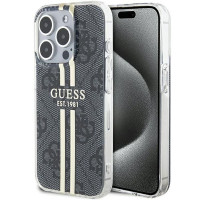 Originálne puzdro GUESS GUHCP15XH4PSEGK pre iPhone 15 Pro Max (4G Gold Stripe / black)
