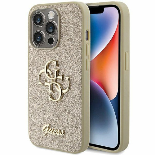 Originálne puzdro GUESS GUHCP15XHG4SGD pre iPhone 15 PRO MAX (Fixed Glitter Big 4G / gold)