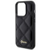 Originálne puzdro GUESS GUHCP15XPSQSQSK pre iPhone 15 Pro Max (Quilted Metal Logo / čierne)