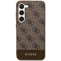 Originálne puzdro GUESS GUHCS24MG4GLBR pre SAMSUNG S24 Plus (4G Bottom Stripe / brown)