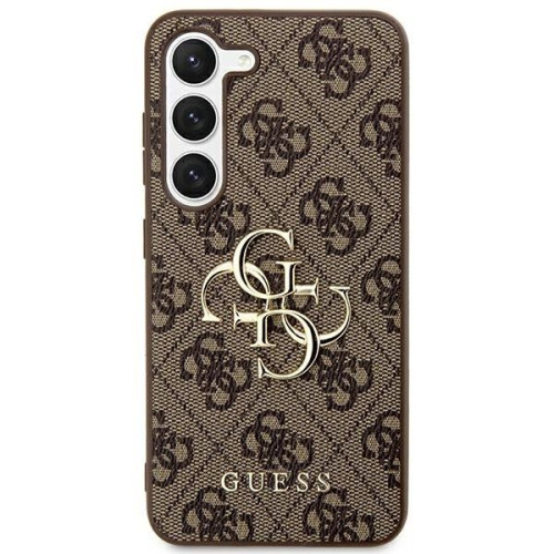 Originálne puzdro GUESS GUHCS24S4GMGBR pre Samsung S24 (Leather 4G Metal Logo / brown)