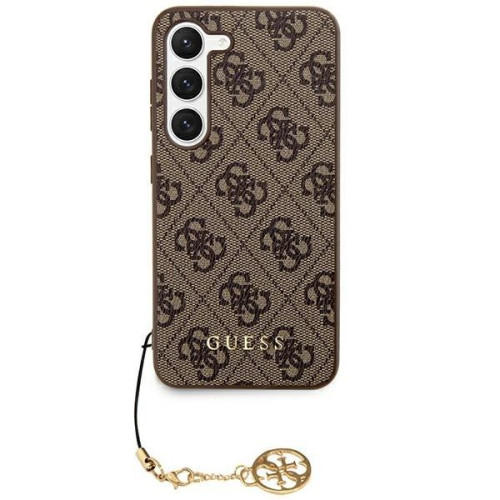 Originálne puzdro GUESS GUHCS24SGF4GBR pre Samsung S24 (4G Charm / brown)