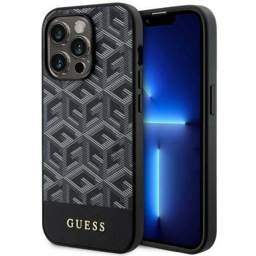 Originálne puzdro GUESS GUHMP14LHGCFSEK pre iPhone 14 PRO (MAG GCUBE / black)