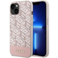 Originálne puzdro GUESS GUHMP14SHGCFSEP pre iPhone 14 (kompatibilné s Magsafe GCUBE Stripes / pink)