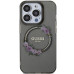 Originálne puzdro GUESS GUHMP15LHFWFCK pre iPhone 15 Pro (kompatibilné s Magsafe / Flowers Wreath / black)