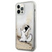 Originálne puzdro KARL LAGERFELD KLHCP12MGCFD pre iPhone 12 / 12 PRO (Liquid Glitter Choupette Fun / gold)